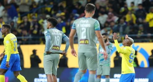 أمام أعين رونالدو.. الحزم يفرض التعادل على النصر في مباراة الـ8 أهداف 